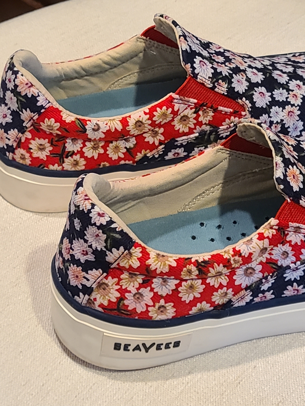SEAVEES women's hawthorne
slip on shoes in daisy patchwork - Picture 5 of 11